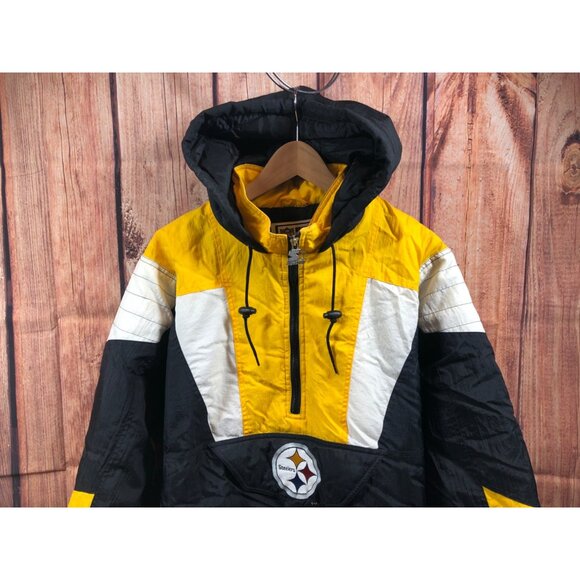 Vintage Pittsburgh Steelers Starter Pro Line Pullover 1990s Jacket Mens XL (24a2 - Picture 2 of 10